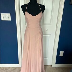 SHOW ME YOUR MUMU Spaghetti Strap Wedding Bridesmaid Dress with criss cross back